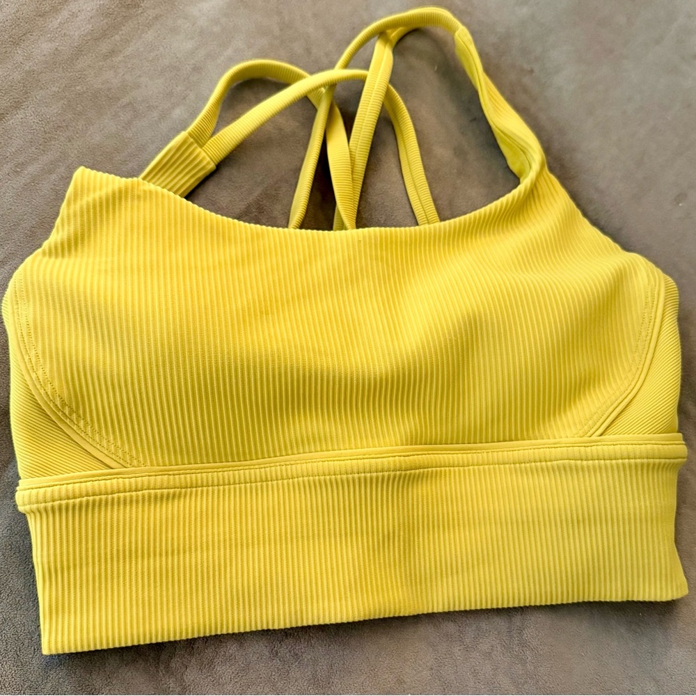 Lululemon Athletica Yellow Sports Bra Intimates